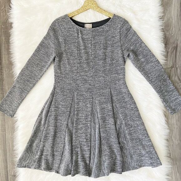 Dolan Left Coast Sweater Dress Gray Knit Long Sleeve Fit and Flare Cozy Medium - Picture 1 of 12